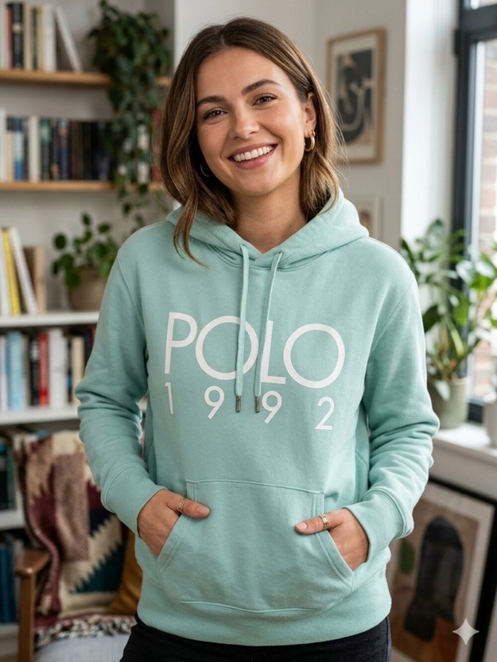 Polo by Ralph Lauren Mint Green POLO 1992 Pullover Hoodie